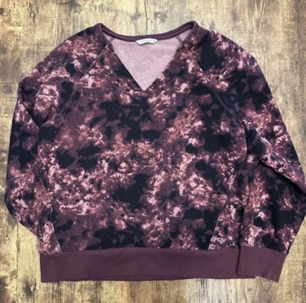 Shambhala Women's Tie-Dye V-Neck Sweatshirt - Medium #210